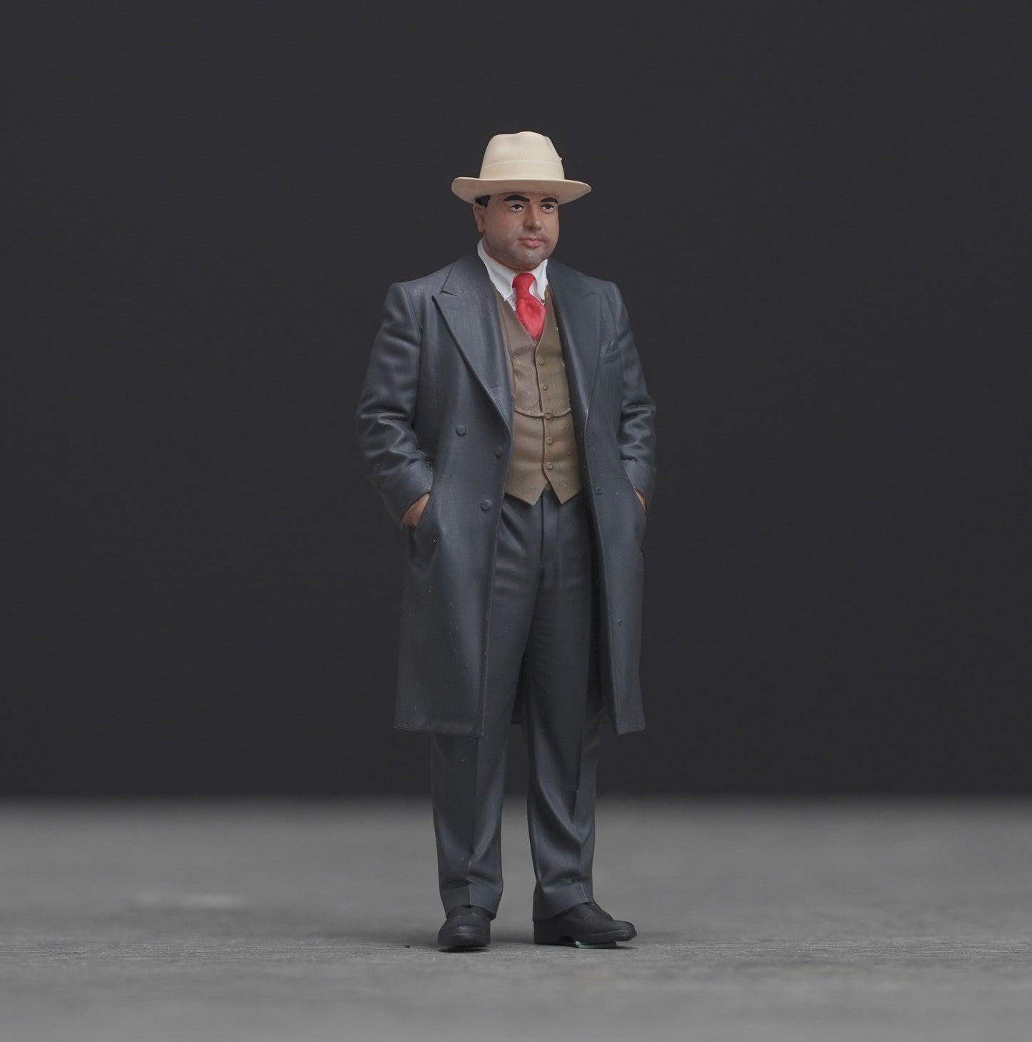Capone mafia figure  HO 1/64 1/43 1/24 1/18 Scale handpaint high detail