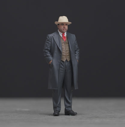 Capone mafia figure  HO 1/64 1/43 1/24 1/18 Scale handpaint high detail