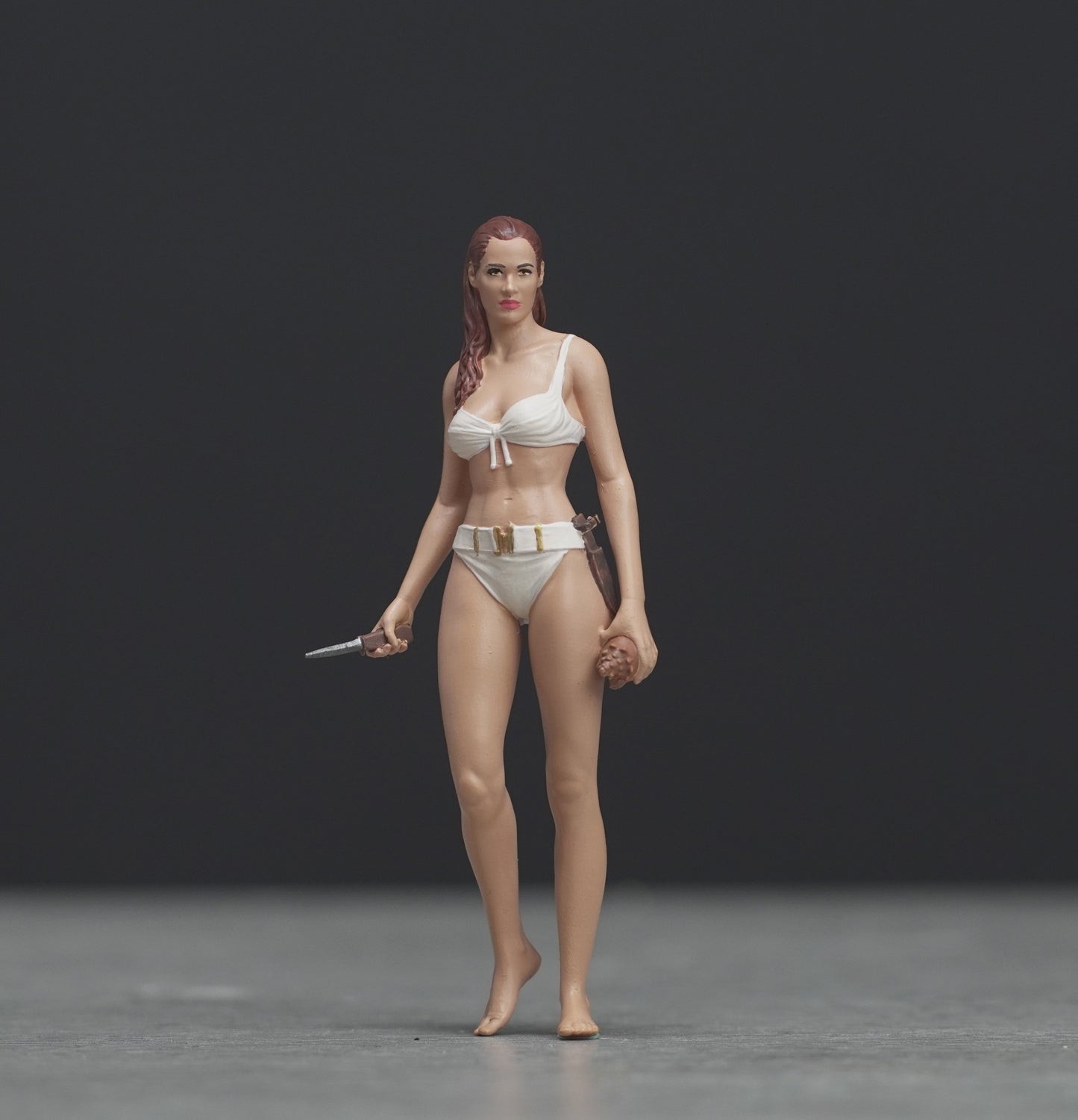 Spy girl figure  HO 1/64 1/43 1/24 1/18 Scale handpaint high detail