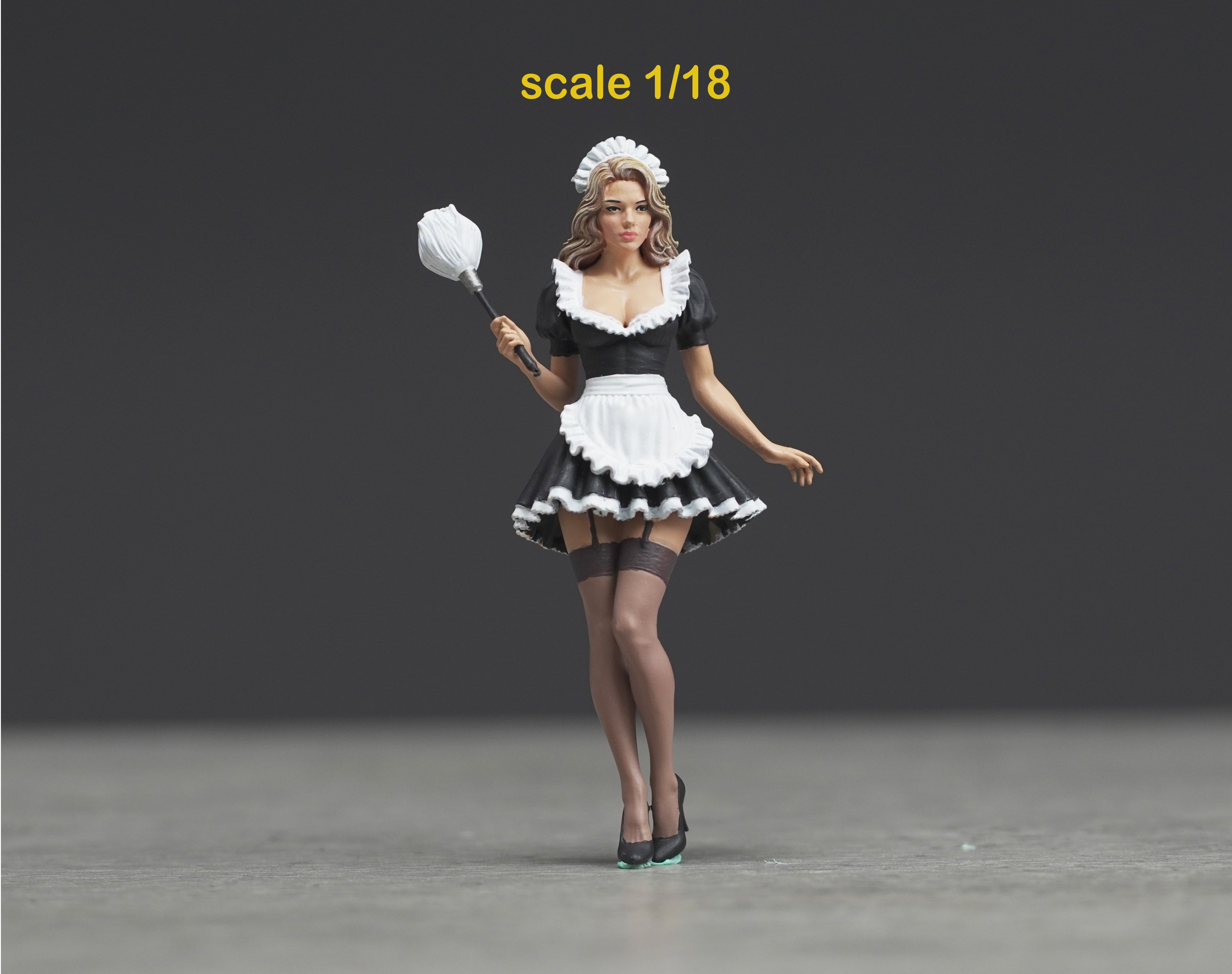 Spy Maid figure  HO 1/64 1/43 1/24 1/18 Scale handpaint high detail