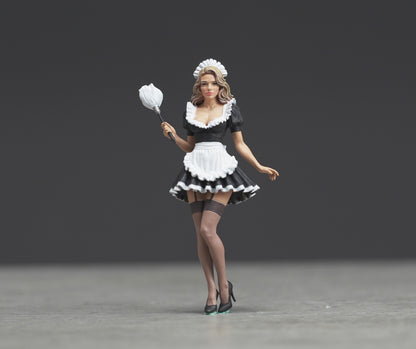 Spy Maid figure  HO 1/64 1/43 1/24 1/18 Scale handpaint high detail