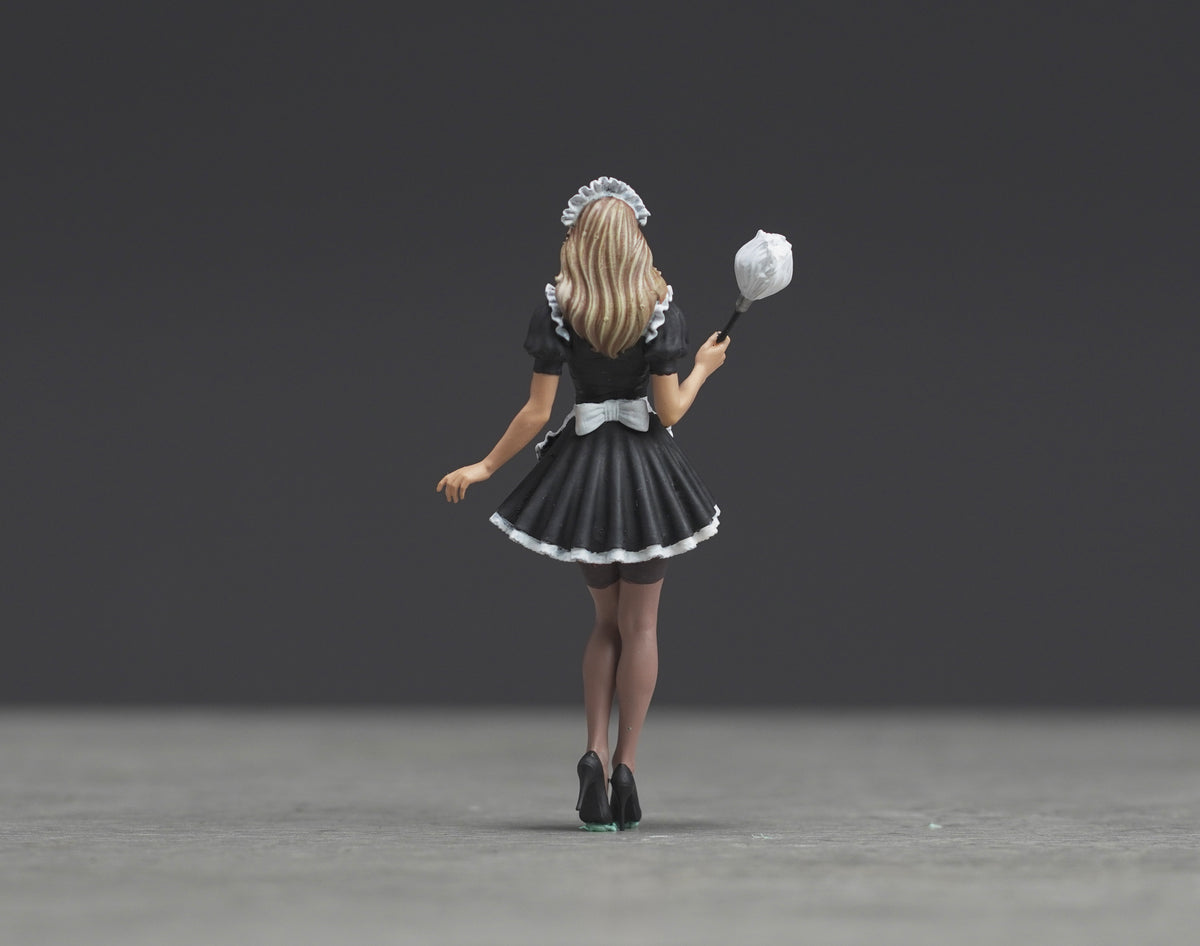 Spy Maid figure  HO 1/64 1/43 1/24 1/18 Scale handpaint high detail