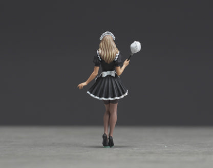 Spy Maid figure  HO 1/64 1/43 1/24 1/18 Scale handpaint high detail