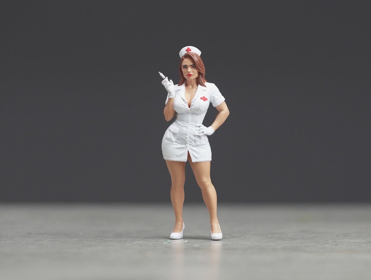 Sexy nurse figure  HO 1/64 1/43 1/24 1/18 Scale handpaint high detail