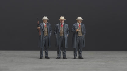 Mafia gangster figure HO 1/64 1/43 1/24 1/18 Scale handpaint high detail