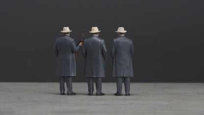 Mafia gangster figure HO 1/64 1/43 1/24 1/18 Scale handpaint high detail