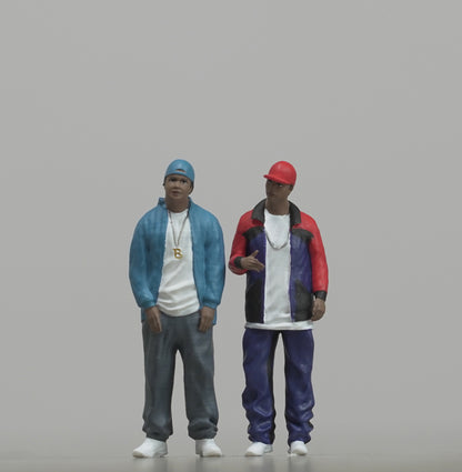HO 1:64 Scale Hiphop man figure handpaint high detail