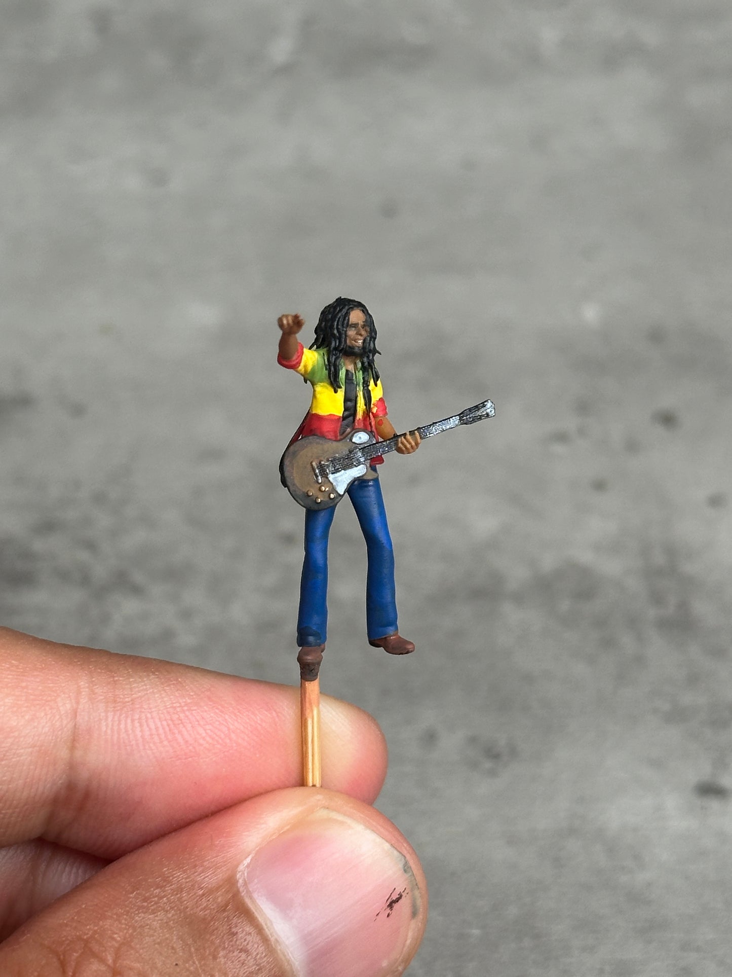 Bob singer rocker figure HO 1/64 1/43 1/24 1/18 Scale handpaint high detail M37