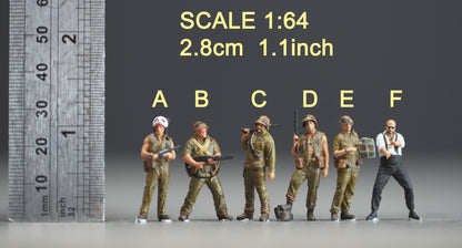Thunder team figure HO 1/64 1/18 1/43 Scale handpaint high detail