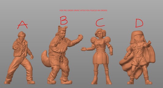 Space human figure HO 1/64 1/43 1/24 1/18 Scale handpaint high detail