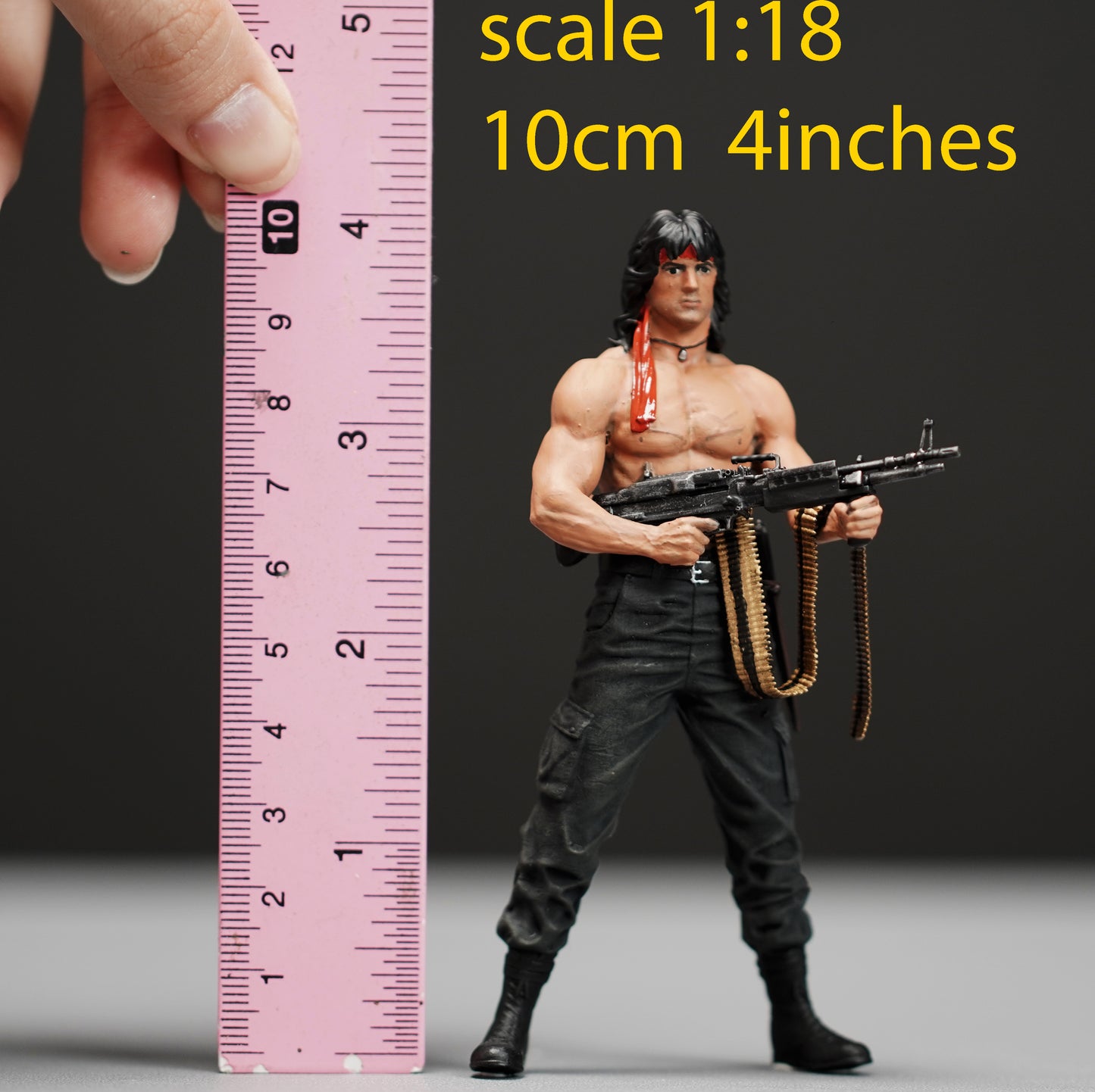 Sly Ramb Cobra figure 1:18 to 1/64 HO scale handpaint high detail
