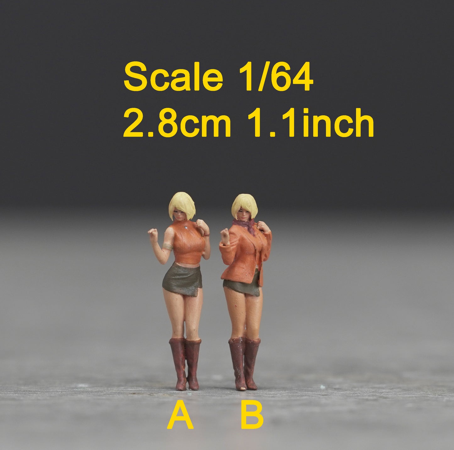 Evil figure HO 1/64 1/43 1/24 1/18 Scale handpaint high detail GE46,47