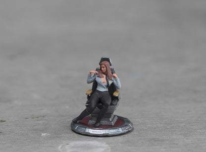 Woman sitting figure HO 1/64 1/43 1/24 1/18 Scale handpaint high detail