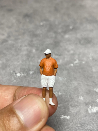 Car show Spectator figure miniature 1:18 to HO scale handpaint high detail