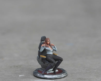 Woman sitting figure HO 1/64 1/43 1/24 1/18 Scale handpaint high detail