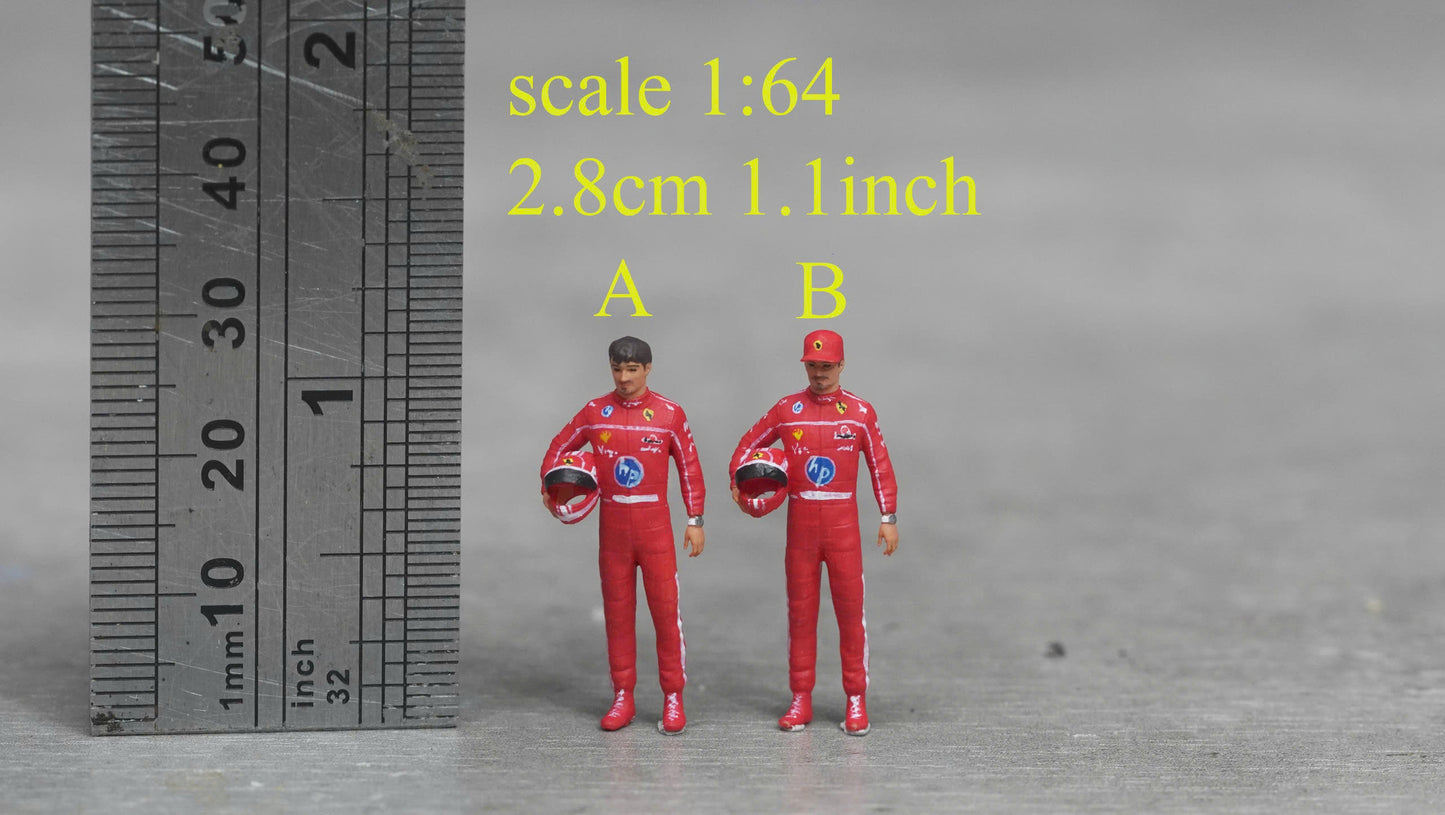 Race charles figure HO 1/64 1/43 1/24 1/18 Scale handpaint high detail