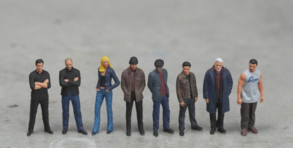 Italian men figure HO 1/64 1/18 1/43 Scale handpaint high detail