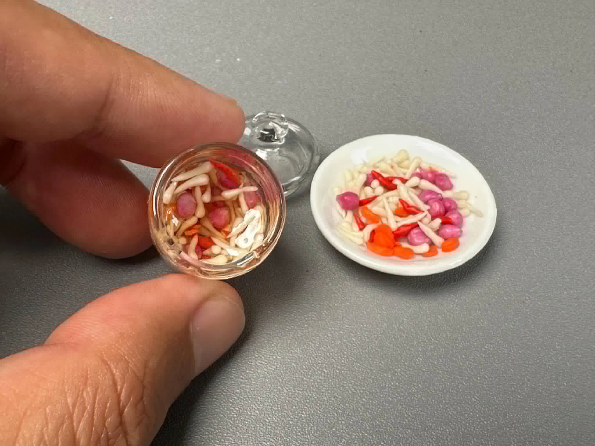1/12 Vietnamese Pickled for tet holiday Clay Miniature Food