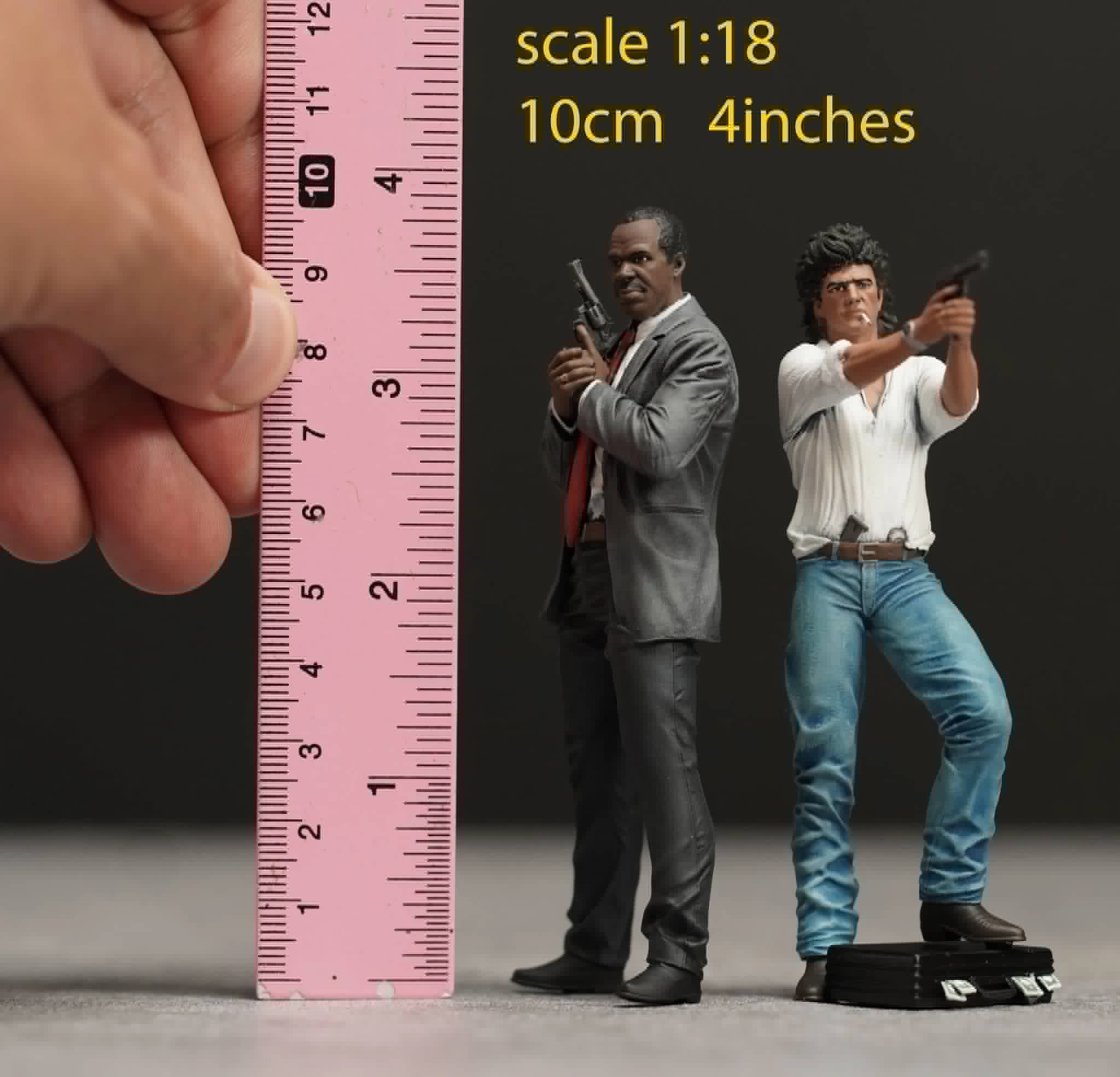 Mel Rigg Danny Lethal figure 1:18 to 1/64 HO scale handpaint high detail