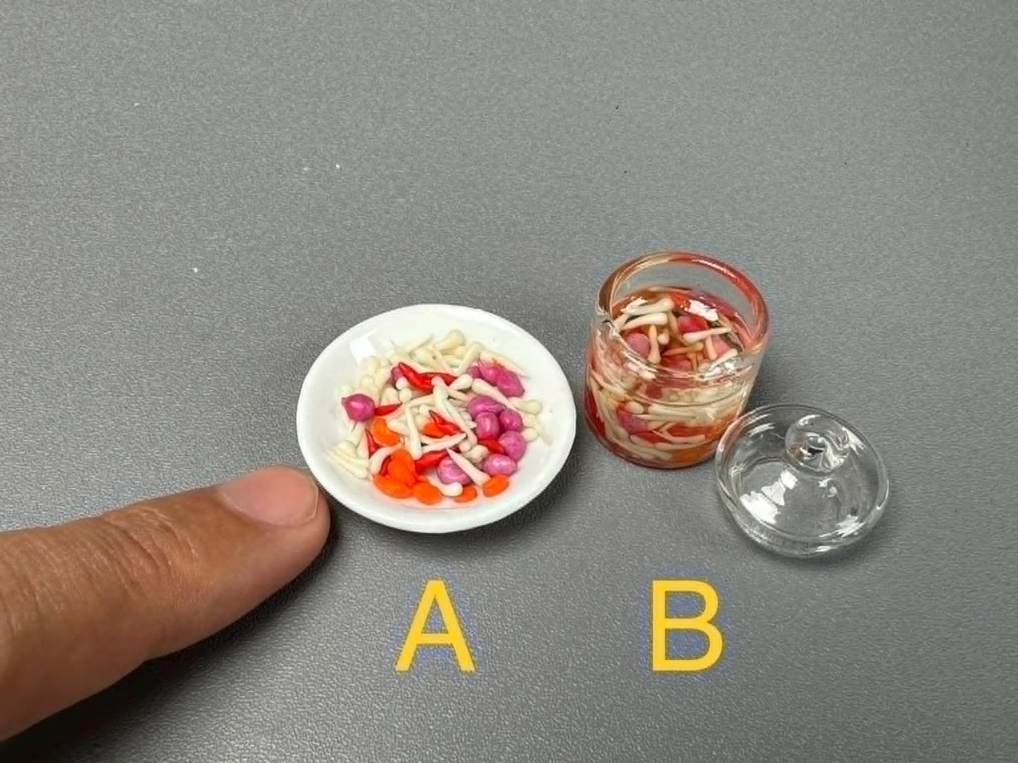 1/12 Vietnamese Pickled for tet holiday Clay Miniature Food