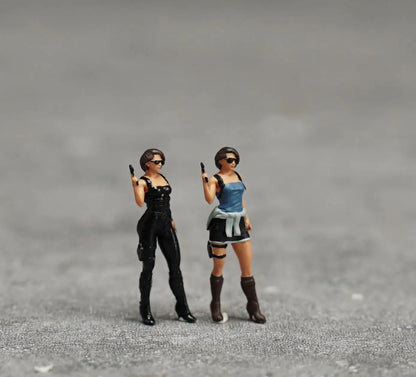 Jill RE  figurine handpaint high detail 1:18 to HO scale
