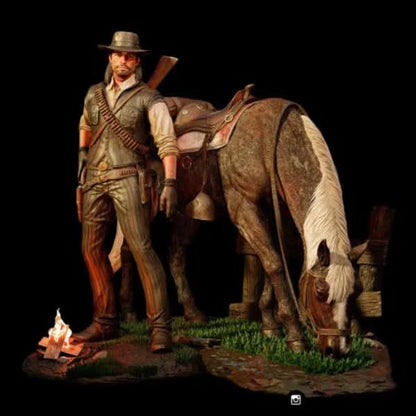 John cowboy figure handpaint high detail 1:18 to HO scale