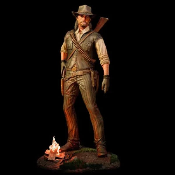 John cowboy figure handpaint high detail 1:18 to HO scale
