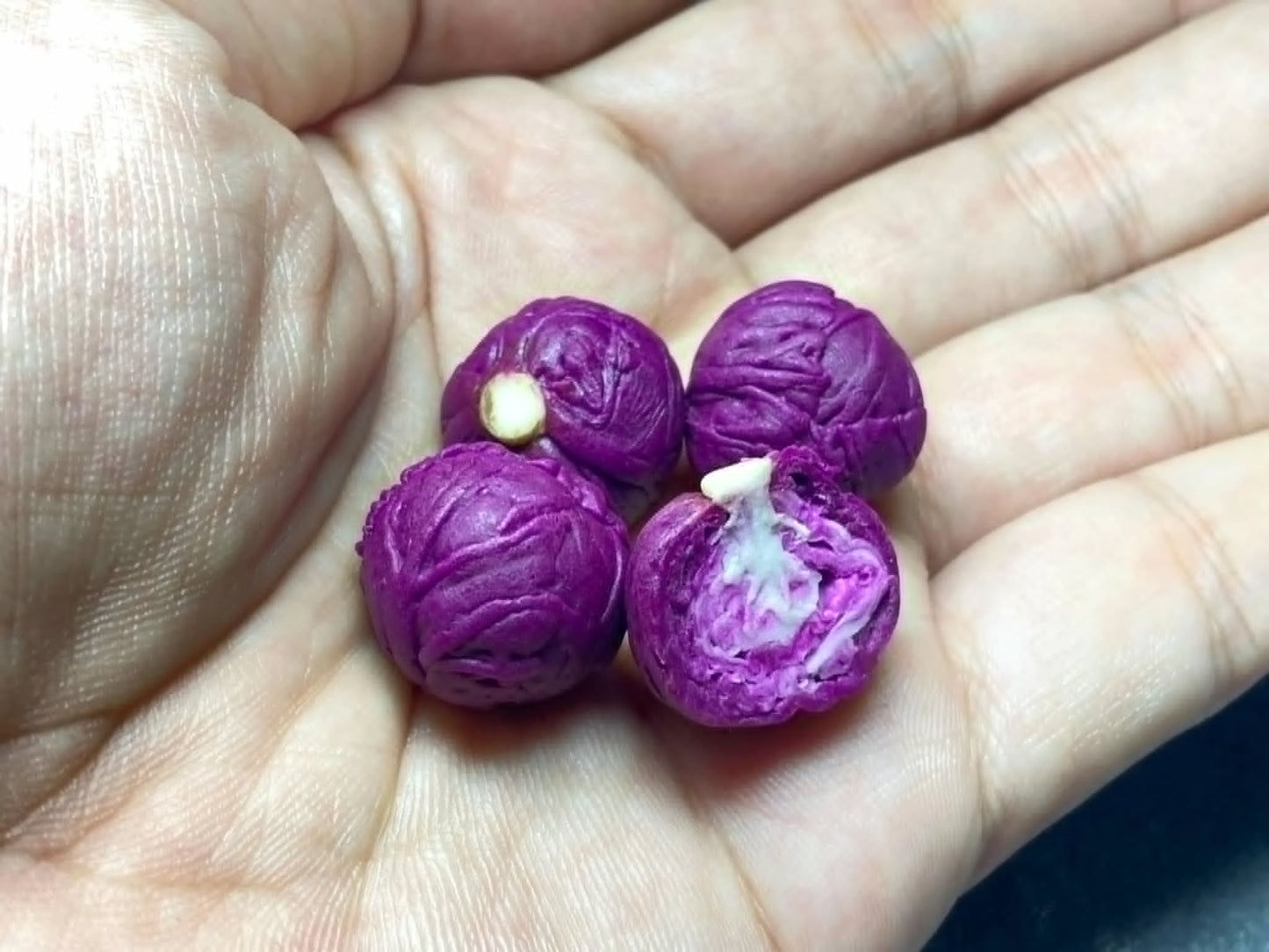 Cabbage scale 1:12 clay Miniature