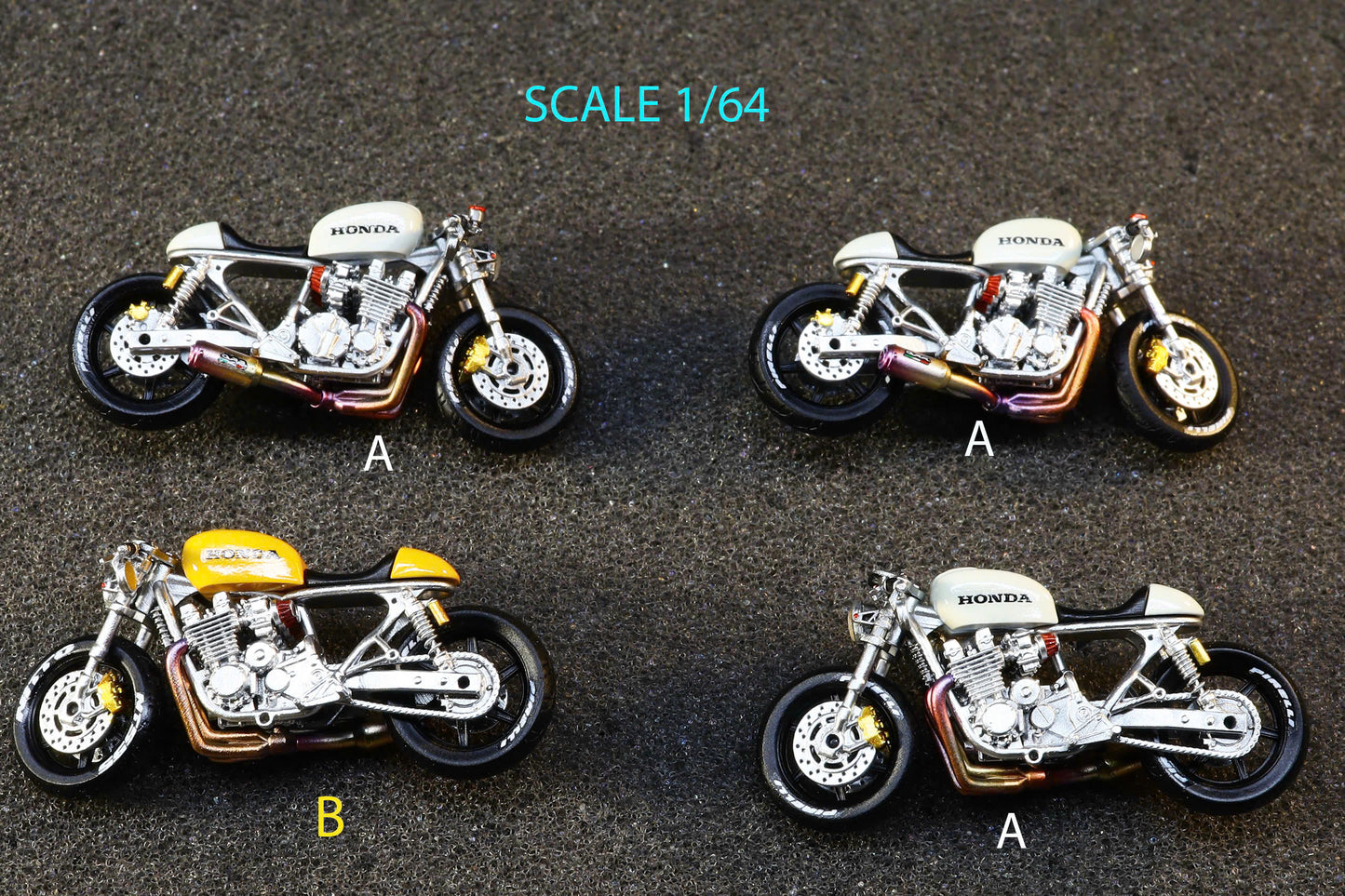 Motocycle bike 1/64 scale handpaint high detail