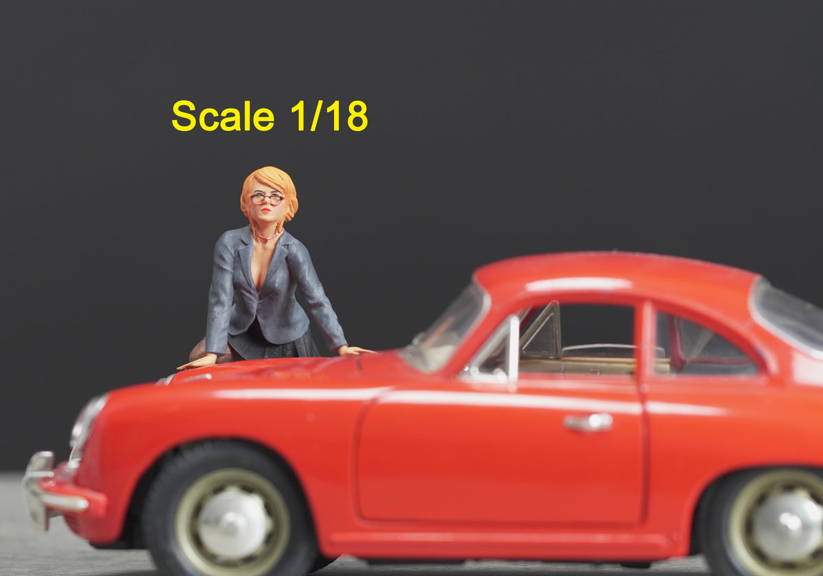 Sexy Girl figure  HO 1/64 1/43 1/24 1/18 Scale handpaint high detail G87