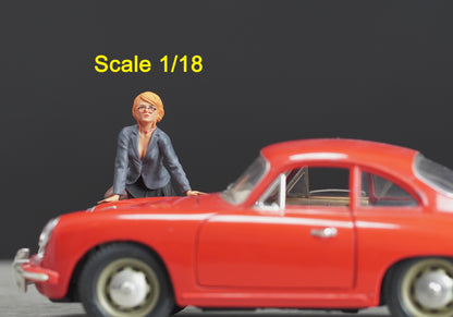 Sexy Girl figure  HO 1/64 1/43 1/24 1/18 Scale handpaint high detail G87