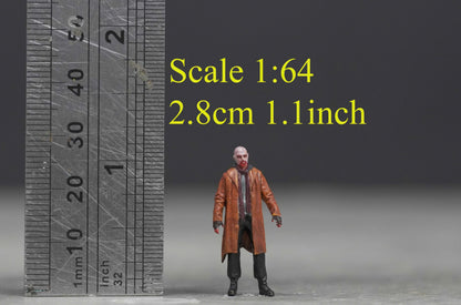 The ghostly man figure HO 1/64 1/43 1/24 1/18 Scale handpaint high detail