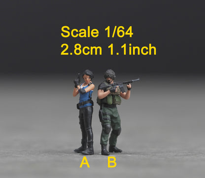 Evil figure HO 1/64 1/43 1/24 1/18 Scale handpaint high detail GE54,55