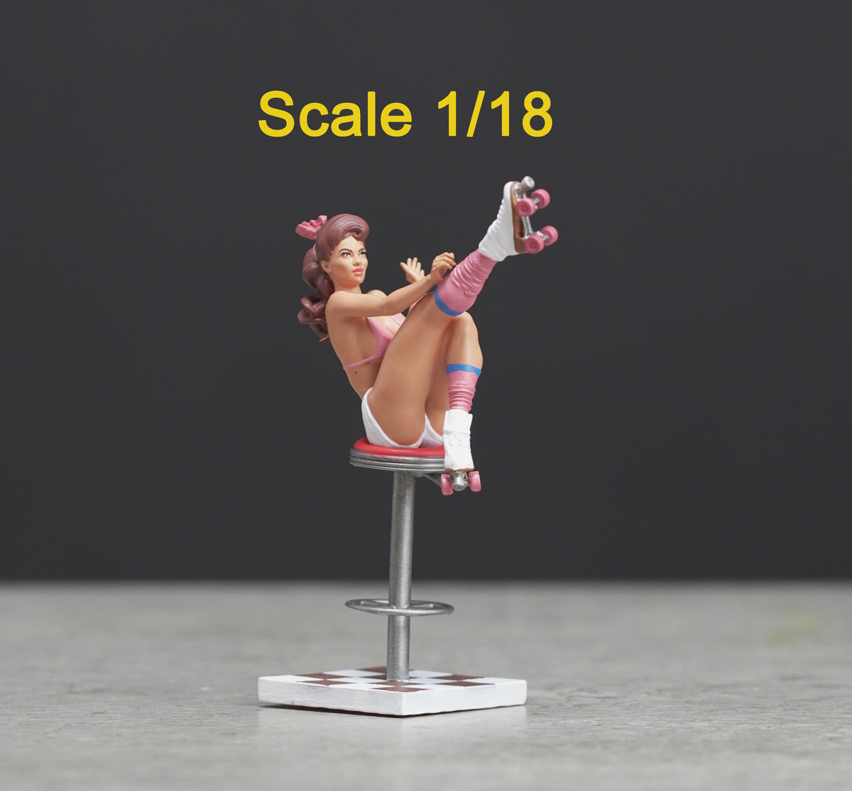 Sexy Pin Up Girl figure HO 1/64 1/43 1/24 1/18 Scale handpaint high detail G91