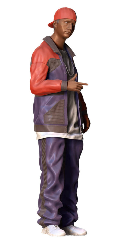 HO 1:64 Scale Hiphop man figure handpaint high detail