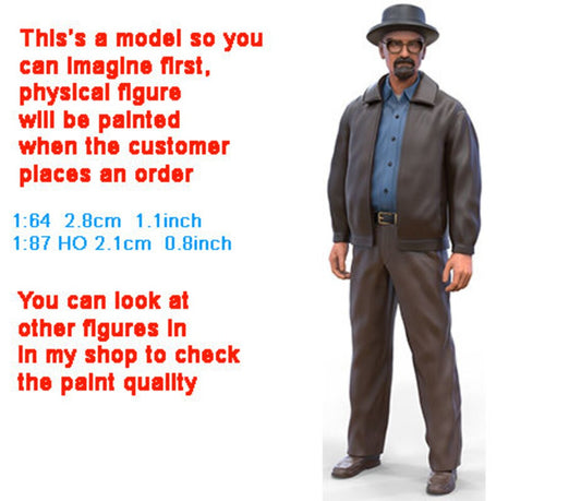 Breaking man figure scale 1:18 handpaint