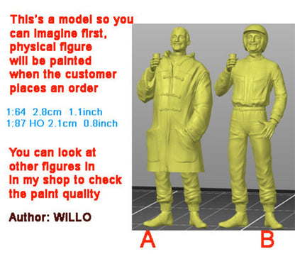Ken racer figure HO 1:18 Scale handpaint high detail