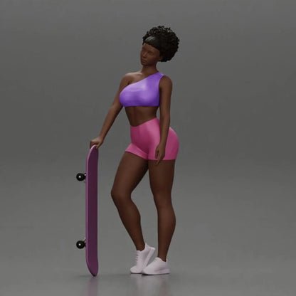 Skateboard figure HO 1/64 1/43 1/24 1/18 Scale handpaint high detail