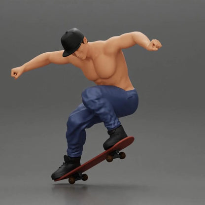 Skateboard figure HO 1/64 1/43 1/24 1/18 Scale handpaint high detail