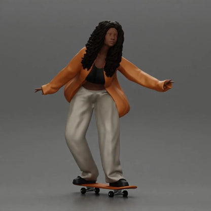 Skateboard figure HO 1/64 1/43 1/24 1/18 Scale handpaint high detail