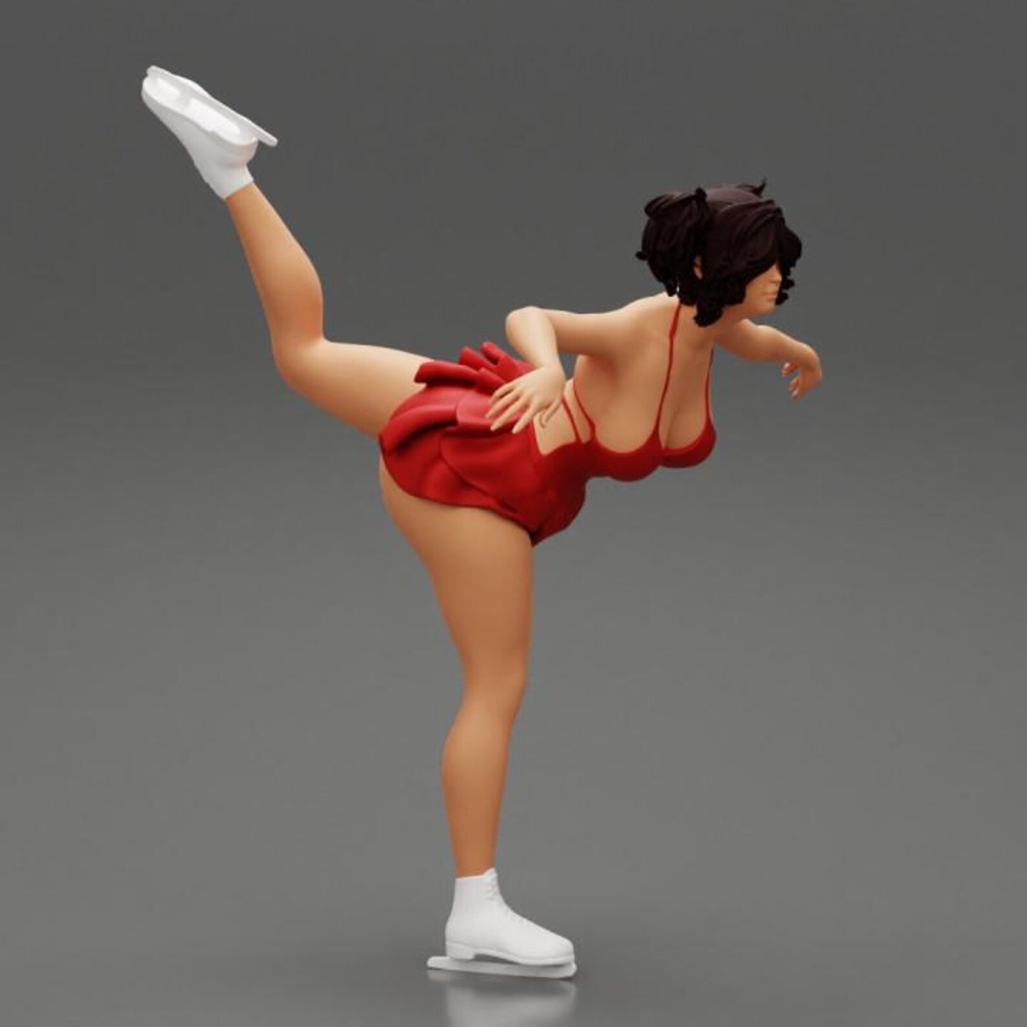 Ice skating figure HO 1/64 1/43 1/24 1/18 Scale handpaint high detail