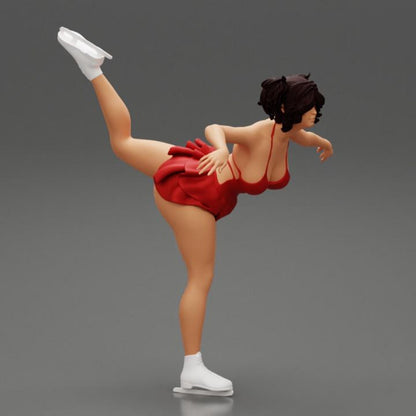 Ice skating figure HO 1/64 1/43 1/24 1/18 Scale handpaint high detail