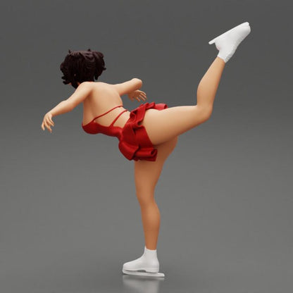 Ice skating figure HO 1/64 1/43 1/24 1/18 Scale handpaint high detail