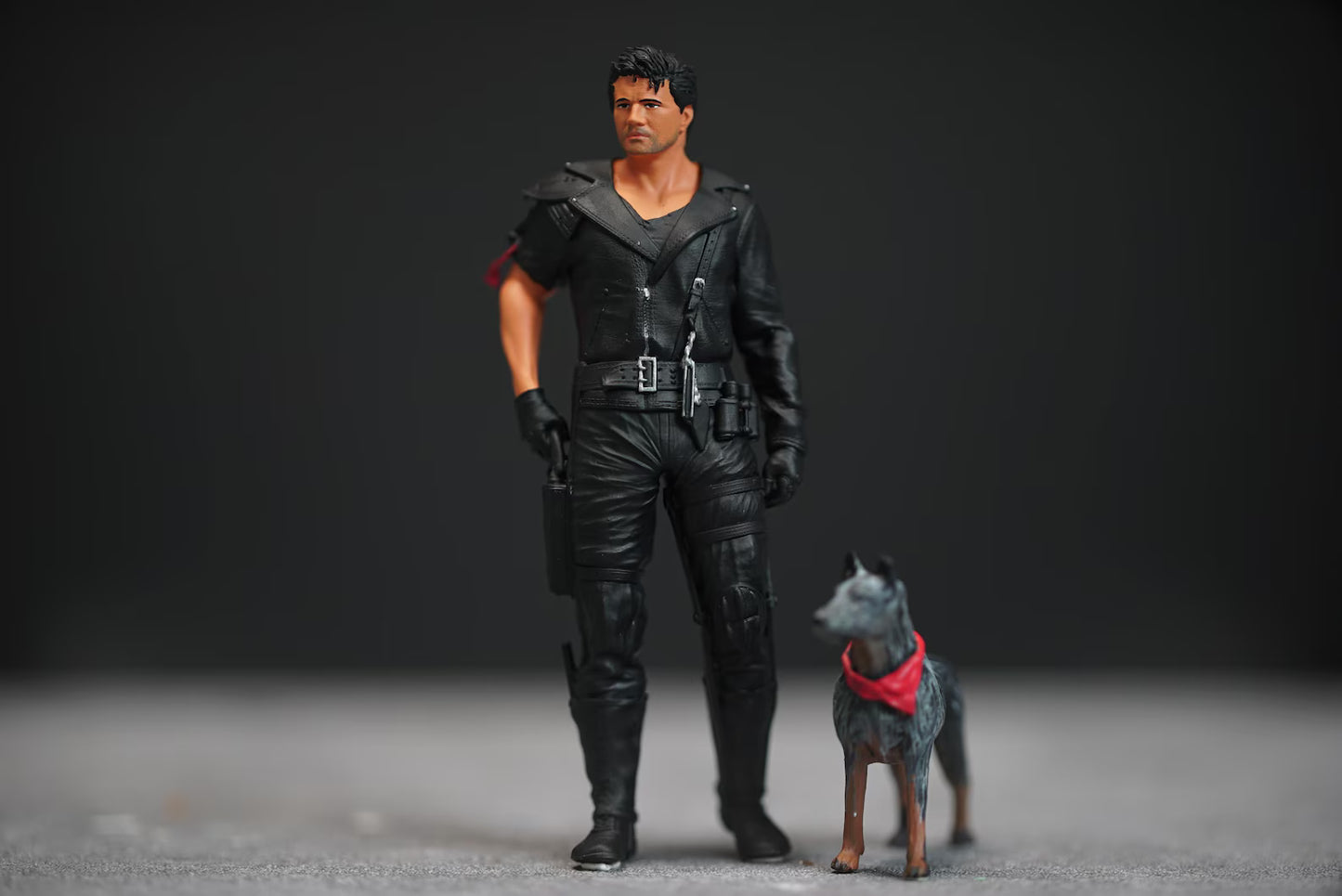 Man and dog figure HO 1/64 1/43 1/24 1/18 Scale handpaint high detail