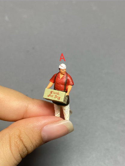 Hotdog men figure HO 1/64 1/43 1/24 1/18 Scale handpaint high detail