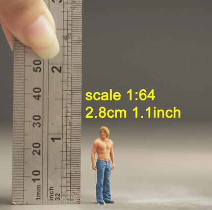 Man figure HO 1/64 1/43 1/24 1/18 Scale handpaint high detail