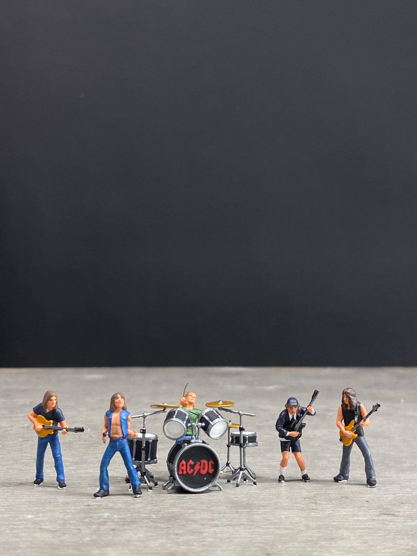CD  rock band figure HO 1/64 1/18 1/43 Scale handpaint high detail