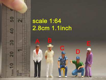 Magnum hat figure HO 1/64 1/18 1/43 Scale handpaint high detail