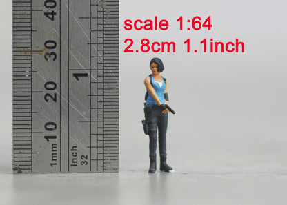 Girl figure HO 1/64 1/43 1/24 1/18 Scale handpaint high detail
