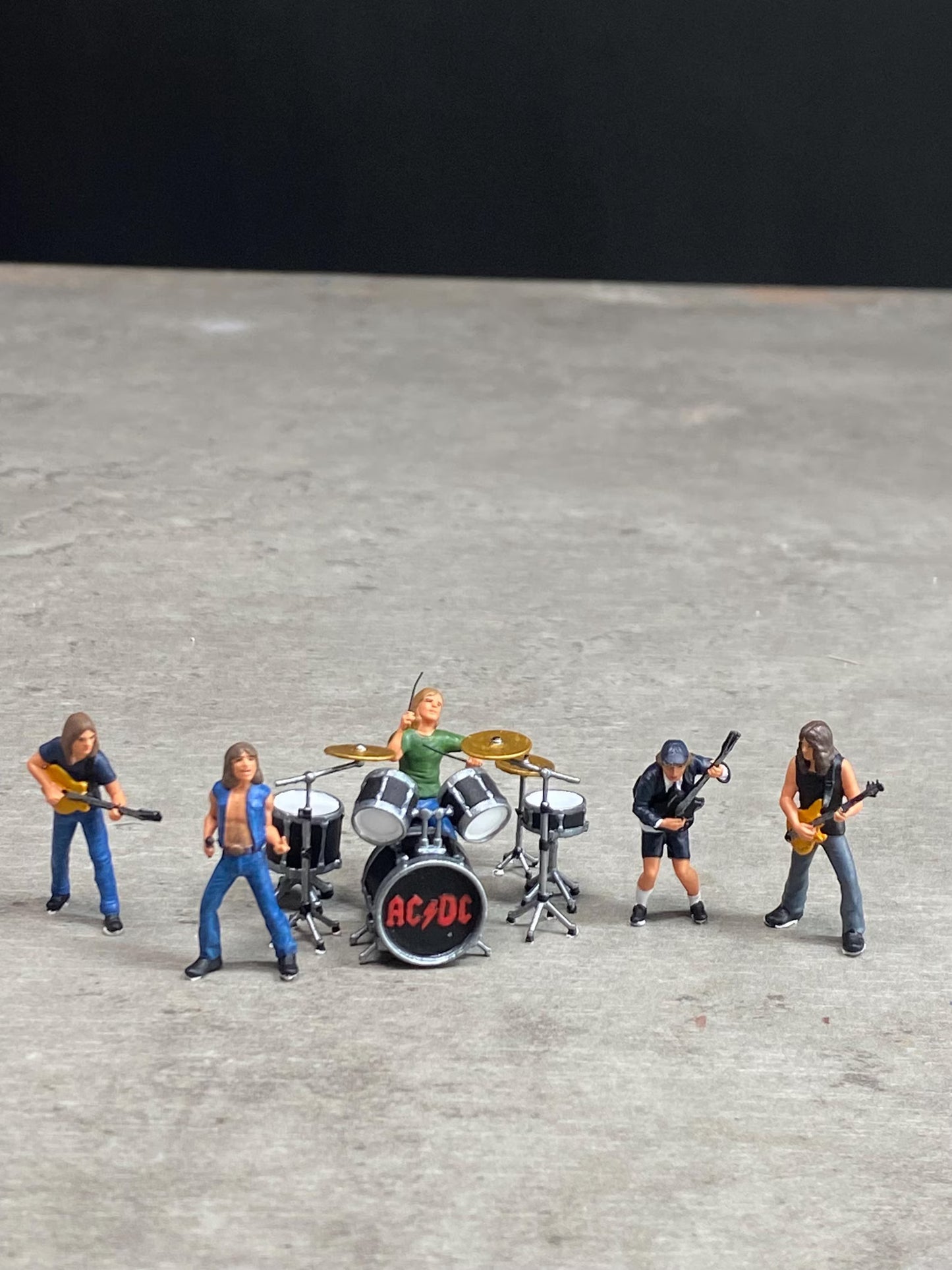 CD  rock band figure HO 1/64 1/18 1/43 Scale handpaint high detail